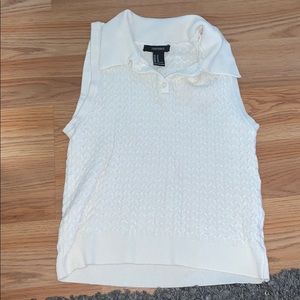 Knit sleeveless shirt